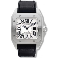 Cartier Santos 100 Automatique Large en acier inoxydable W20073X8