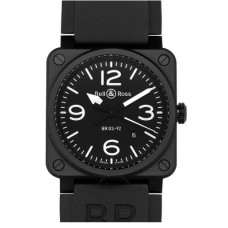 Bell & Ross Aviation Auto 46MM Hommes BR 03-92 Carbon