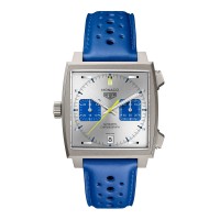 Réplique de homme TAG Heuer Monaco Chronographe Racing Blue Édition Limitée 39 mm Argent CAW218C.FC6548
