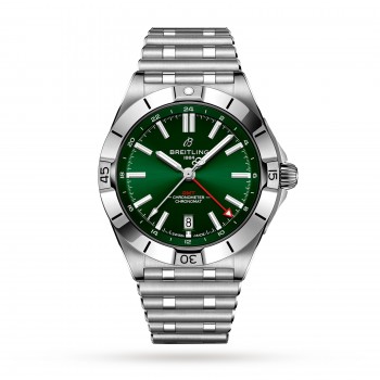 Réplique de Breitling Chronomat Automatic GMT 40 à cadran vert A32398101L1A1