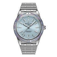Copie de Breitling Chronomat Automatic 36 pour femme, bracelet en acier inoxydable bleu glacier des mers du Sud, G10380611C1G1