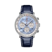 Réplique Montre homme Breitling Navitimer B01 Chronographe 41 mm Bleu AB01396A1C1P1