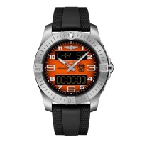 Réplique Montre homme Breitling Aerospace B70 Orbiter 25e anniversaire 43 mm, bracelet en caoutchouc orange EB70101A1O1S1