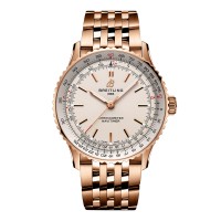 Réplique de homme Breitling Navitimer Automatique 41 mm Argent et or rose 18 carats R17329F41G1R1