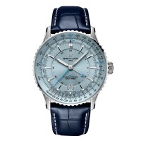 Réplique de homme Breitling Navitimer Automatic GMT 41 mm bleu clair A32310171C1P1