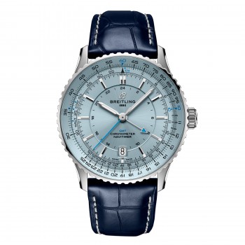 Réplique de homme Breitling Navitimer Automatic GMT 41 mm bleu clair A32310171C1P1