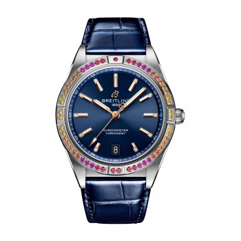 Copie de Breitling Chronomat 36 Mer du Sud avec cadran bleu A10380611C1P1