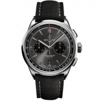 Réplique Montre Chronographe automatique Breitling Premier B01, cadran gris, pour homme, AB0118221B1X1