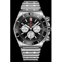 Imitation Breitling Super Chronomat Automatique Cadran Noir Acier Homme AB0136251B1A1