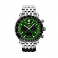 Réplique Montre Breitling Navitimer B01 Chronographe 46 Acier inoxydable Cadran vert AB0137241L1A1 Réplique Montre Breitling Navitimer B01 Chronographe 46 Acier inoxydable Cadran vert AB0137241L1A1