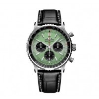 Réplique Montre Breitling Navitimer B01 Chronographe 43 Acier inoxydable Vert menthe AB0138241L1P1 Réplique Montre Breitling Navitimer B01 Chronographe 43 Acier inoxydable Vert menthe AB0138241L1P1