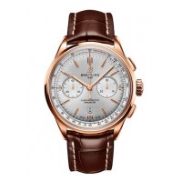 Réplique de Breitling Premier B01 Chronographe Argent Or Rose 18K RB0118371G1P2