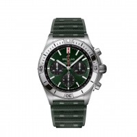Copie de Breitling Chronomat B01 42 AB0134101L2S1 Acier inoxydable Caoutchouc vert