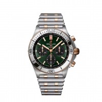 Réplique Montre Breitling Chronomat B01 42 UB0134131L1U1 Acier inoxydable Or Rouge Vert Rouleaux