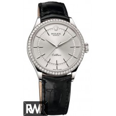 Réplique Rolex Cellini Time 18ct Or Blanc Rhodium Cadran 50709RBR