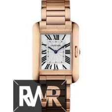 Réplique Cartier Tank Anglaise Argenté Flinque Cadran Dames W5310041