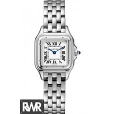 Réplique Cartier Panthere de Silver Dial Mesdames en acier inoxydable WSPN0006