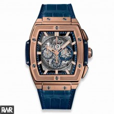 Copie Hublot Spirit of Big Bang King Or Bleu 45 mm