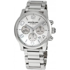 Réplique Montblanc TimeWalker Chronographe XXL Acier inoxydable Cadran argenté 09669