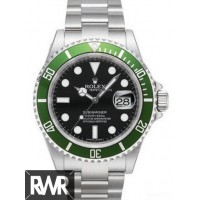 Réplique de montre Rolex Submariner Data Lunette Verte Cadran Noir 16610LV-93250