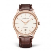 Copie de Jaeger-LeCoultre Master Ultra Thin Date en or rouge et diamants 1232501