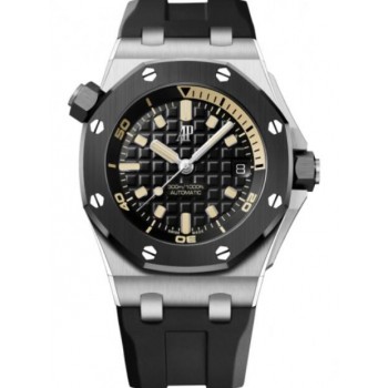 Réplique de Audemars Piguet Royal Oak Offshore Diver en or blanc 42 mm, cadran noir 15720CN.OO.A002CA.01 - neuve Réplique de Audemars Piguet Royal Oak Offshore Diver en or blanc 42 mm, cadran noir 15720CN.OO.A002CA.01 - neuve