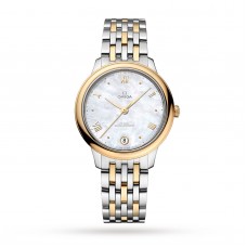 Imitation femme Omega De Ville Prestige Co-Axial Master Chronometer 34 mm, blanche O43420342005002