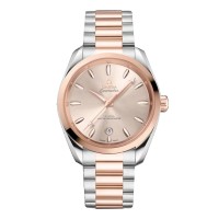 Copie de femme Omega Seamaster Aqua Terra Shades 38 mm, couleur ivoire O22020382009001