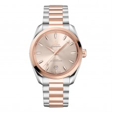 Copie de femme Omega Seamaster Aqua Terra Shades 38 mm, couleur ivoire O22020382009001