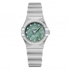 Imitation femme Omega Constellation 25 mm, verte, O13115256099001