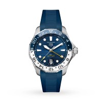Imitation homme TAG Heuer Aquaracer Professional 300 GMT 43 mm, bracelet en caoutchouc WBP2010.FT6198
