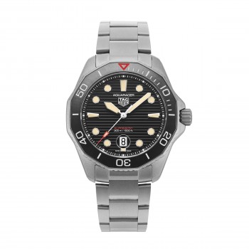 Réplique Montre homme TAG Heuer Aquaracer Professional 300 43 mm noire The WOS - Édition limitée 1 sur 500 WBP208D.BF0631