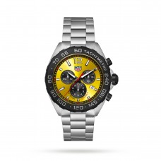 Réplique Montre homme TAG Heuer Formula 1 Chronographe à quartz 200 m 43 mm Jaune CAZ101AM.BA0842