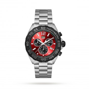Imitation homme TAG Heuer Formula 1 Quartz Chronographe 200M 43 mm Rouge CAZ101AN.BA0842