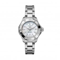 Imitation femme TAG Heuer Aquaracer Professional 200 Solargraph 34 mm, boîtier en nacre, référence WBP1312.BA0005