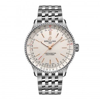 Copie de femme Breitling Navitimer 36 mm argentée A17327211G1A1