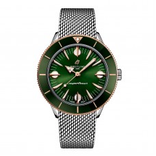 Imitation homme Breitling Superocean Heritage '57 Highlands Capsule 38 mm verte, 2 bracelets U10340361L1A1