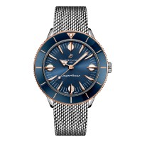 Réplique Montre homme Breitling Superocean Heritage '57 Highlands Capsule 38 mm, bleue, 2 bracelets, U10340161C1A1