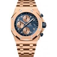 Réplique de Audemars Piguet Royal Oak Offshore La Bestia Chronographe Or Rose 42 mm Cadran Bleu 26238OR.OO.2000OR.01