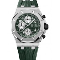 Réplique de Audemars Piguet Royal Oak Offshore Chronographe Automatique Titane 42 mm Cadran Vert 26238TI.OO.A056CA.01