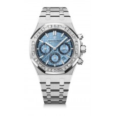 Imitation Audemars Piguet Royal Oak Chronographe 38 Or Blanc Diamant Bleu Clair 26318BC.ZZ.1256BC.01 Imitation Audemars Piguet Royal Oak Chronographe 38 Or Blanc Diamant Bleu Clair 26318BC.ZZ.1256BC.01