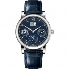 Réplique Montre A. Lange & Söhne Langematik Perpetual Or Blanc avec Cadran Bleu 310.028 Réplique Montre A. Lange & Söhne Langematik Perpetual Or Blanc avec Cadran Bleu 310.028
