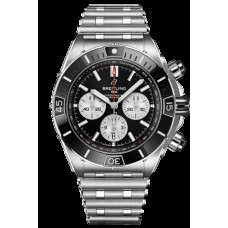 Imitation Breitling Super Chronomat Automatique Cadran Noir Acier Homme AB0136251B1A1