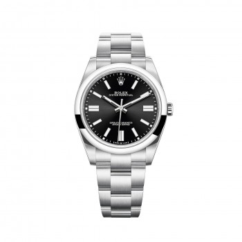 Imitation Rolex Oyster Perpetual 41, bracelet Oyster, cadran noir brillant Imitation Rolex Oyster Perpetual 41, bracelet Oyster, cadran noir brillant