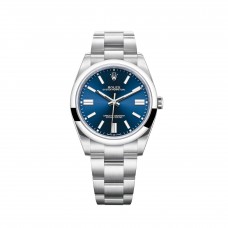 Réplique de Rolex Oyster Perpetual 41, bracelet Oyster et cadran bleu brillant