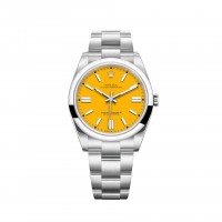 Réplique Montre Rolex Oyster Perpetual 41, bracelet Oyster, cadran jaune Réplique Montre Rolex Oyster Perpetual 41, bracelet Oyster, cadran jaune