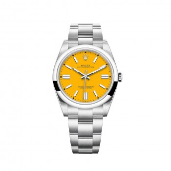 Réplique Montre Rolex Oyster Perpetual 41, bracelet Oyster, cadran jaune