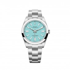 Imitation Rolex Oyster Perpetual 41 Bracelet Oyster avec cadran bleu