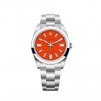 Réplique de Rolex Oyster Perpetual 41, bracelet Oyster, cadran rouge corail Réplique de Rolex Oyster Perpetual 41, bracelet Oyster, cadran rouge corail