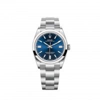 Imitation Rolex Oyster Perpetual 36, bracelet Oyster et cadran bleu brillant Imitation Rolex Oyster Perpetual 36, bracelet Oyster et cadran bleu brillant